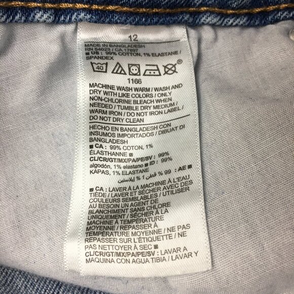 Old Navy Women's Jeans O.G. Loose Fit Straight Leg High Rise Light Wash size 12 - Picture 7 of 8